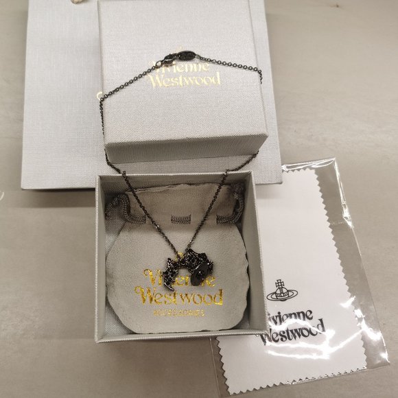 Vivienne Westwood Jewelry Vivienne Westwood Black Bat Necklace